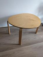 Plywood salontafel/bijzettafel, Rond, Gebruikt, Ophalen of Verzenden, Minder dan 55 cm