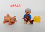 DUPLO Set #5643 - Boer met biggetje, Kinderen en Baby's, Speelgoed | Duplo en Lego, Ophalen of Verzenden, Complete set, Duplo