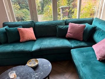 Groene Hoekbank - Stijlvol en Comfortabel beschikbaar voor biedingen