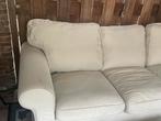 Ikea ektorp 3p Comfortabele witte driepersoonsbank, Gebruikt, Driepersoons, 75 tot 100 cm, Ophalen of Verzenden