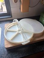 Vintage jaren 70 Tupperware snackplate, Ophalen of Verzenden, Gebruikt, Wit, Overige typen