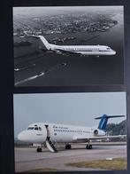 2 foto's van een KLM en NLM CityHopper Fokker F28 (F963), Gebruikt, Ophalen of Verzenden, Kaart, Foto of Prent