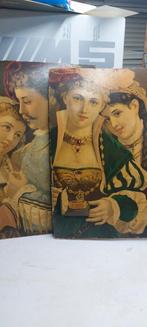 2 oude kermis platen, Antiek en Kunst, Ophalen