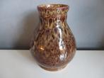 ESKAF vaas met bruine stroomglazuur, Ophalen of Verzenden