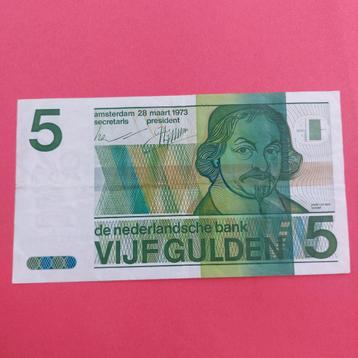 5 gulden vondel II uit 1973 In ZF
Serie nummer 4067592057
 beschikbaar voor biedingen