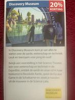 Discovery Museum Kerkrade Voordeelbon, Tickets en Kaartjes, Drie personen of meer, Museumbon