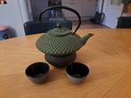 Bredemeijer theepot, 2 kopjes + Bredemeijer theelichthouder, Ophalen, Zo goed als nieuw