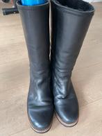 Panama Jack zwart mt. 42 leer, Ophalen of Verzenden, Zo goed als nieuw, Zwart, Hoge laarzen