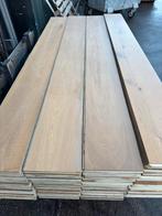 Eiken vloer 40 m2 multivloer 24 cm breed 2,1cm dik top 6 mm, Ophalen, Gebruikt, Onbekend, Vloerdelen of -planken
