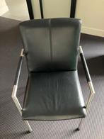 Zwart leren design keukenstoel(en), Huis en Inrichting, Stoelen, Ophalen, Zwart