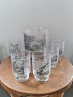 Set van 6 glazen en 1 ijs emmer, Verzamelen, Glas en Borrelglaasjes, Ophalen of Verzenden, Zo goed als nieuw