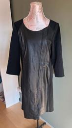 Mart Visser jurk met echt leer maat 46, Kleding | Dames, Grote Maten, Mart Visser, Ophalen of Verzenden, Zo goed als nieuw, Jurk