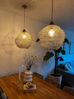 2 Karwei Hanglampen Goudkleurig Metaal, Huis en Inrichting, Lampen | Hanglampen, Ophalen of Verzenden, Zo goed als nieuw, Metaal