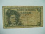 691. Spanje, 5 pesetas 1948 Elcano., Los biljet, Overige landen, Verzenden