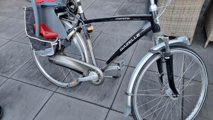 Gazelle Chamonix Herenfiets 53cm, Fietsen en Brommers, Fietsen | Dames | Damesfietsen, Gebruikt, Gazelle, Versnellingen, 53 tot 56 cm