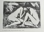 Otto Mueller - Twee Hockende Akte, prent naakt erotiek, Antiek en Kunst, Ophalen of Verzenden