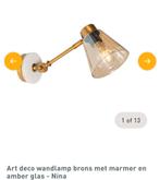 art deco wandlamp 2 stuks, Huis en Inrichting, Lampen | Wandlampen, Nieuw, Overige materialen, Art deco, Ophalen
