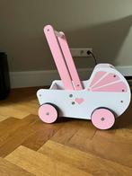 Houten poppenwagen, Ophalen of Verzenden, Zo goed als nieuw, Duw- of Trekspeelgoed