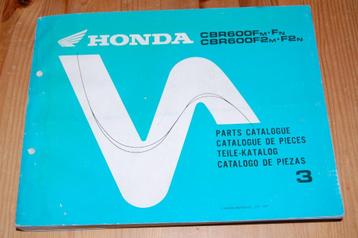 Honda CBR600F onderdelenboek uitgave 1991 beschikbaar voor biedingen