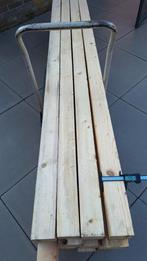 10 dikke vierkante palen, Tuin en Terras, Ophalen, Zo goed als nieuw, 180 tot 250 cm, Palen