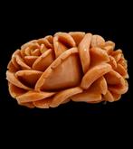 Prachtig Grote Bloedkoraal Handgesneden Bloem Broche, Sieraden, Tassen en Uiterlijk, Edelstenen, ., Zo goed als nieuw, ., Bloedkoraal