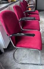 Gispen 413.  bordeauxrood., Huis en Inrichting, Stoelen, Ophalen, Gebruikt, Rood