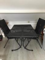 Tuinset eettafel, 4 stoelen incl. Kussens, Ophalen, Eettafel, Zo goed als nieuw, Tuinset