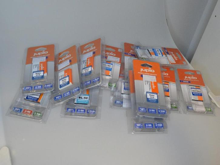 partij Jupio accu's voor Samsung en Nokia GSM's, Telecommunicatie, Mobiele telefoons | Batterijen en Accu's, Nieuw, Nokia, Ophalen of Verzenden