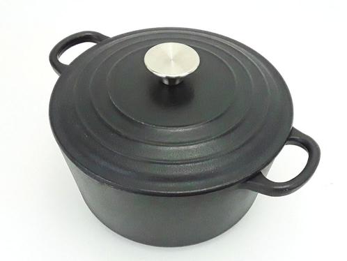 Zwarte Gietijzeren pan, Huis en Inrichting, Keuken | Potten en Pannen, Nieuw, Koekenpan of Braadpan, Gietijzer, Inductieplaat