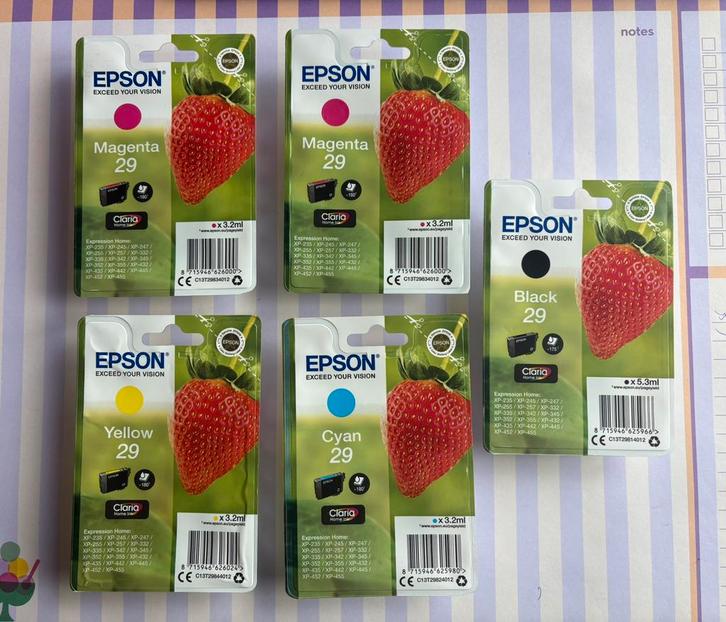 Originele Epson cardridges NIEUW 5x, Computers en Software, Printerbenodigdheden, Nieuw, Ophalen of Verzenden