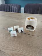 Geurbrander plus waxmelts met verschillende edelstenen, Minder dan 25 cm, Overige materialen, Crème, Ophalen of Verzenden