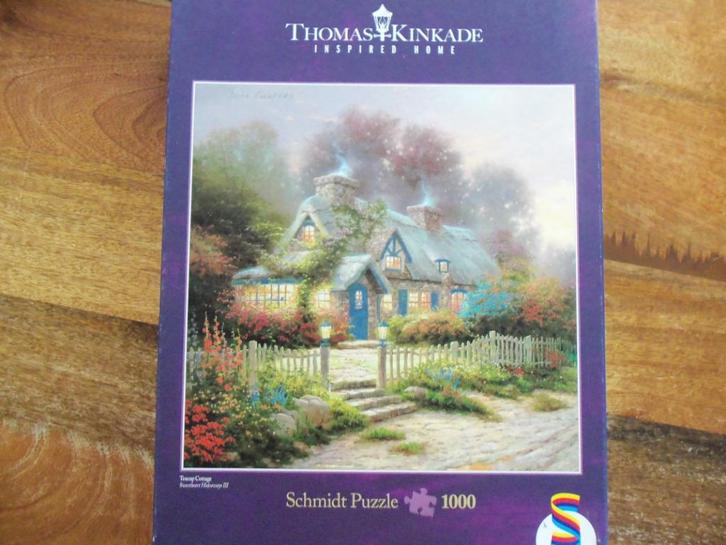 THOMAS KINCAIDE PUZZEL., Hobby en Vrije tijd, Denksport en Puzzels, Zo goed als nieuw, Legpuzzel, 500 t/m 1500 stukjes, Ophalen of Verzenden