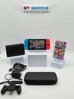 NINTENDO SWITCH NIEUW MODEL 2023 V2 MARIO KART MEGA BUNDEL, Met 2 controllers, Ophalen of Verzenden, Zo goed als nieuw, "