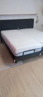M /line 2 persoons bed zwart, Ophalen, 90 cm, Zwart, Tweepersoons