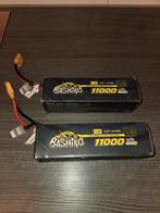 2x 4s Gens ace bashing lipo accu's 11000mah 100c 8s, Elektro, Gebruikt, Auto offroad, Ophalen of Verzenden