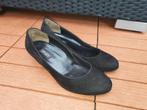 Paul Green mt.38 (5) zwart suede pumps met lage hak, Kleding | Dames, Schoenen, Pumps, Zwart, Ophalen of Verzenden, Zo goed als nieuw