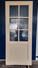 Binnendeur met glas (opdek, 83x201,5), Ophalen, Gebruikt, 80 tot 100 cm, Binnendeur