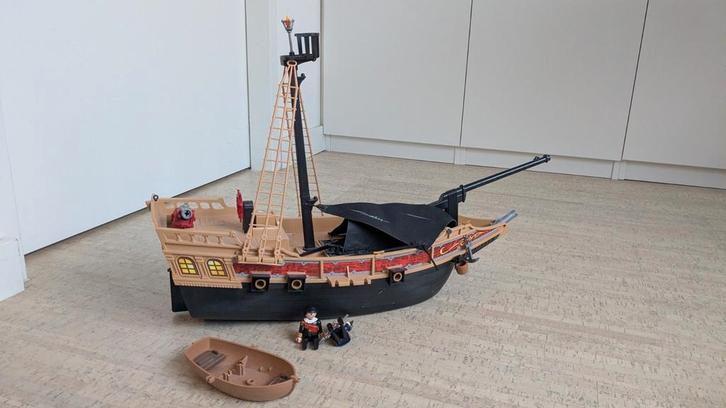 Playmobil Piratenschip met Poppetjes, Kinderen en Baby's, Speelgoed | Playmobil, Gebruikt, Ophalen of Verzenden