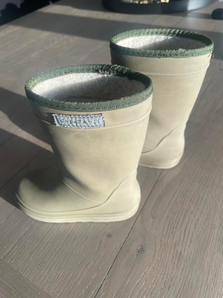 Laarsjes EN*FANT maat 24 groen, Kinderen en Baby's, Kinderkleding | Schoenen en Sokken, Ophalen, Jongen of Meisje, Laarzen, Zo goed als nieuw