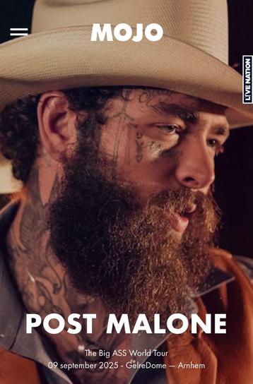 2 staanplaats kaartjes Post Malone 9 september GelreDome beschikbaar voor biedingen