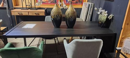 Elegant Zwarte Eettafel - MOET WEG, Huis en Inrichting, Tafels | Eettafels, Zo goed als nieuw, Vijf personen of meer, Rechthoekig
