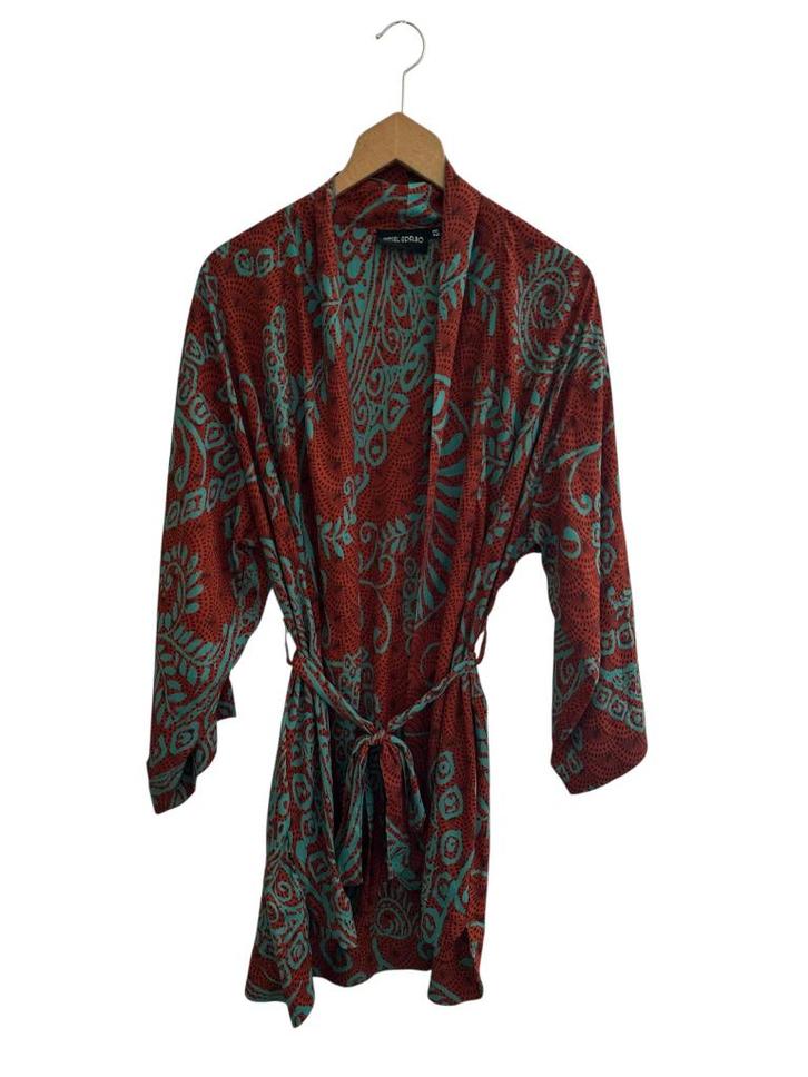 Sissel Edelbo vest One Size, Kleding | Dames, Jurken, Zo goed als nieuw, Maat 38/40 (M), Bruin, Onder de knie, Ophalen of Verzenden