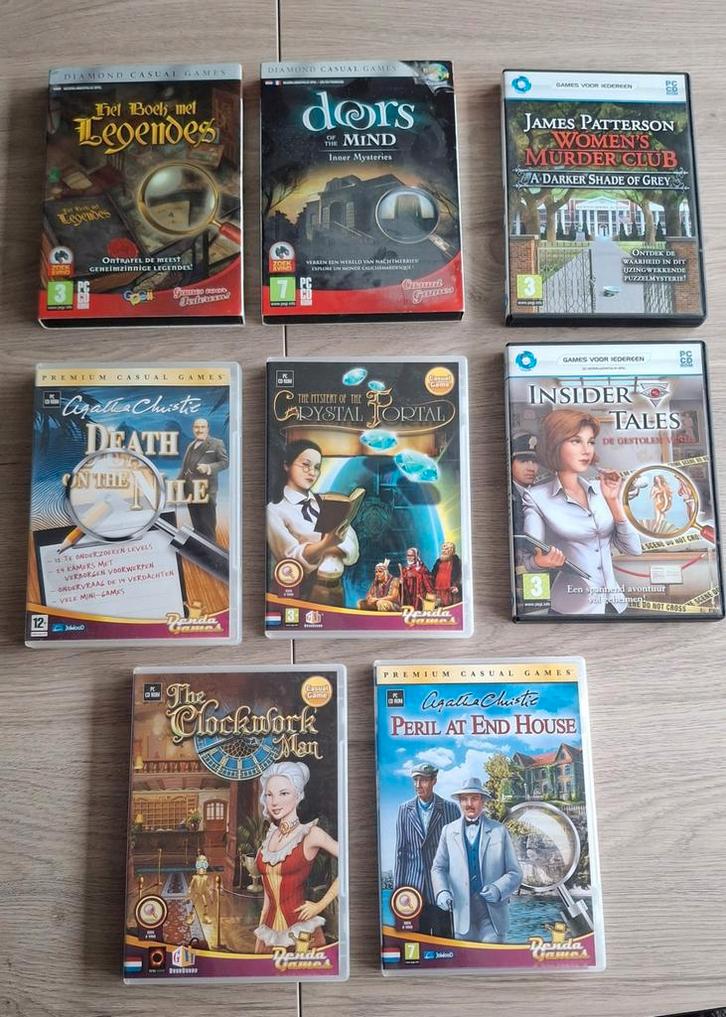 8 PC cdrom spellen, Spelcomputers en Games, Games | Pc, Gebruikt, 1 speler, Vanaf 3 jaar, Eén computer, Ophalen of Verzenden