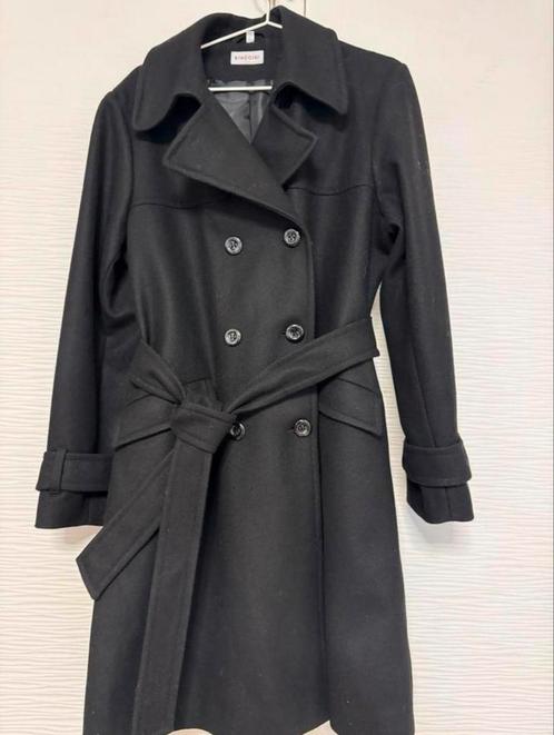 Biaggini jas 44/46 zwart valt als 42/44. (tussen jas)., Kleding | Dames, Jassen | Zomer, Ophalen of Verzenden