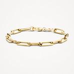 Blush 2172YGO 14K gouden paperclip armband, Sieraden, Tassen en Uiterlijk, Ophalen of Verzenden, Zo goed als nieuw
