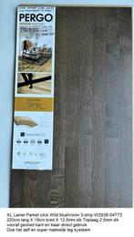 XXL Lamel Parket click Bruin Wild Mushroom vooraf geolied, 75 m² of meer, Nieuw, Ophalen of Verzenden, Laminaat