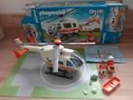 Playmobil traumaheli helicopter ziekenhuis met doos 6686, Ophalen of Verzenden, Gebruikt