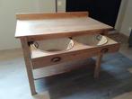 Prachtige antieke wastafel met 2 emaille waskommen, Kinderen en Baby's, Kinderkamer | Commodes en Kasten, Gebruikt, 50 tot 70 cm