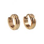 Ø13mm 4mm Oorbellen Unisex Verguld RVS Zand Desing Oorringen, Sieraden, Tassen en Uiterlijk, Nieuw, Goud, Overige materialen, Hangers