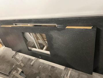 natuursteen KEUKEN WERKBLAD graniet AANRECHT zwart 240 x 70  beschikbaar voor biedingen